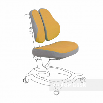 Чехол для кресла с двухлепестковой спинкой оранжевый
